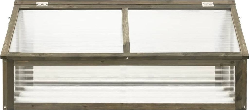 vidaXL Skleník šedý 114x80x50 cm Jedlové dřevo Obrázek produktu 