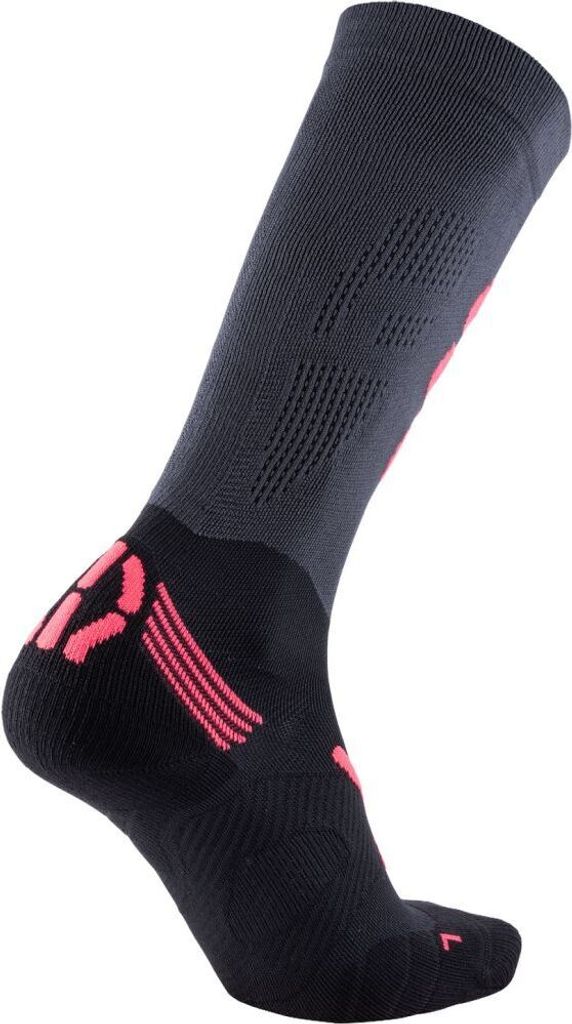 UYN Run Compression Fly Anthracite-Coral Fluo 35/36 Laufsocken