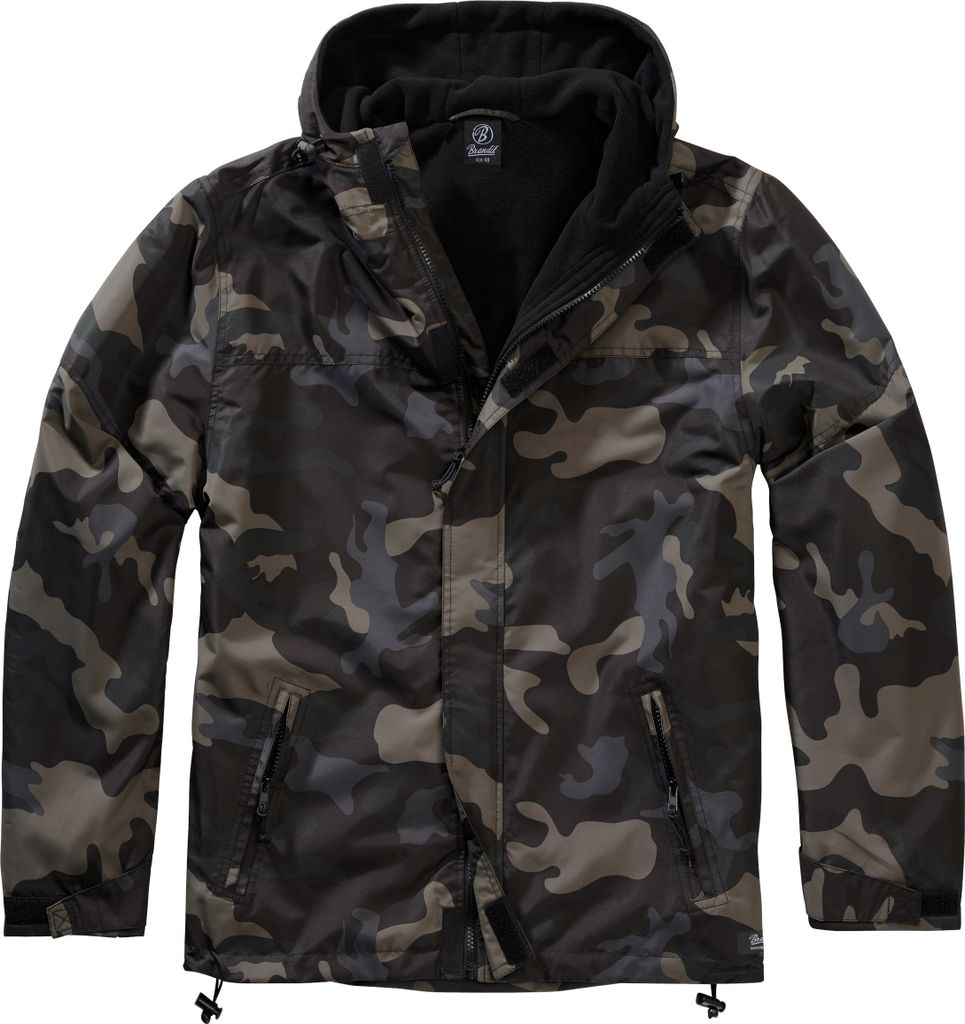 Brandit Frontzip Windbreaker darkcamo, 5XL Zdjęcie produktu 