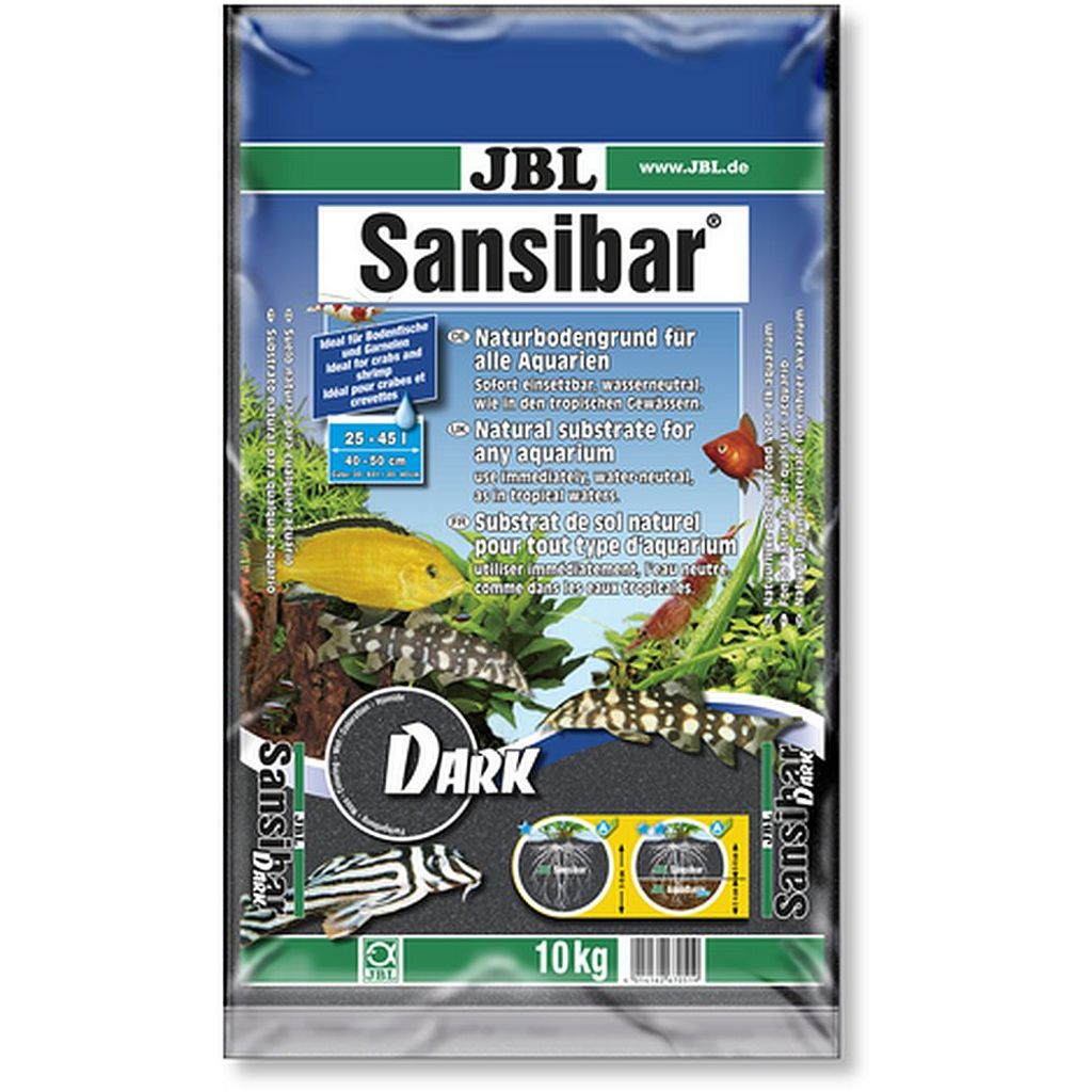 JBL Sansibar Dark 10kg - schwarzes Substrat für Süßwasser- Produktbild 