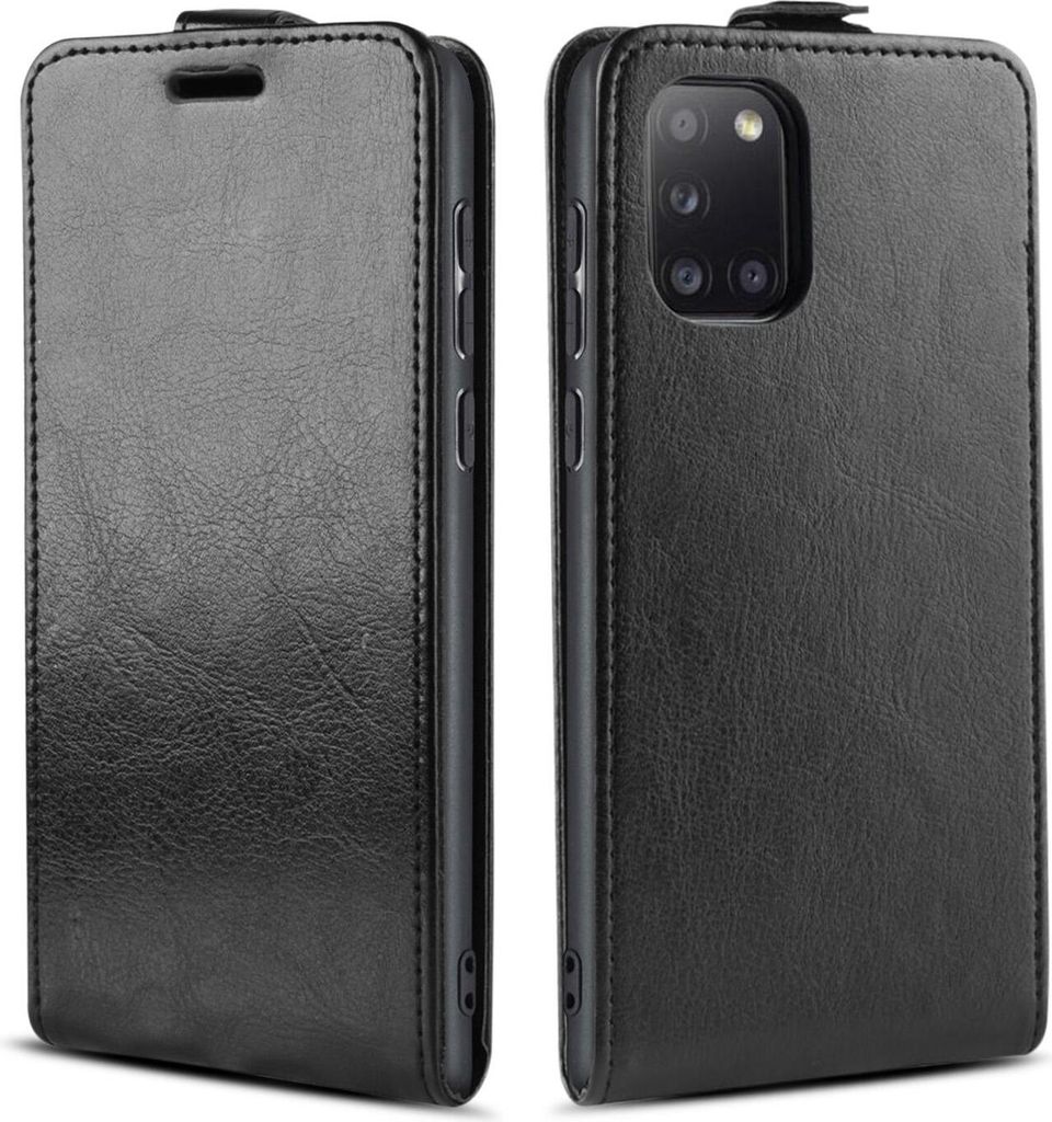 Handy Hülle für Samsung Galaxy A31 Magnet Cover Case Klapphülle Schutzhülle Farbe: Schwarz