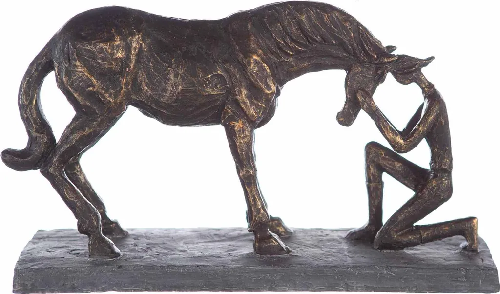 Statue Cheval Bronze Gilde 32cm - Art Déco Durable et Incassable