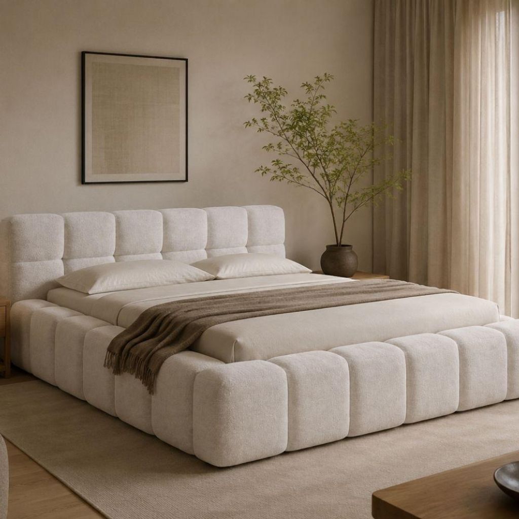 Łóżko tapicerowane NUBO Premium 180x200 cm z pojemnikiem na Zdjęcie produktu 