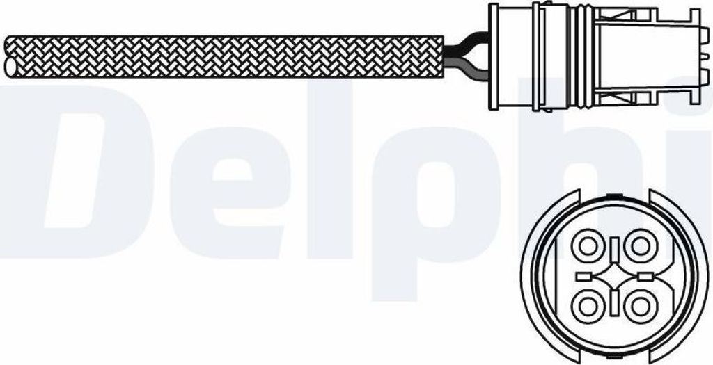 DELPHI Lambdasonde passend für MERCEDES-BENZ E-Klasse Produktbild 