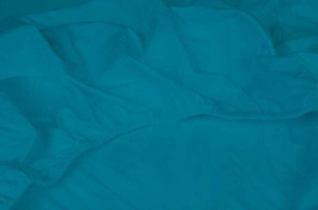 Kayori Satin Spannlaken Giza Farbe Petrol Größe 160x210