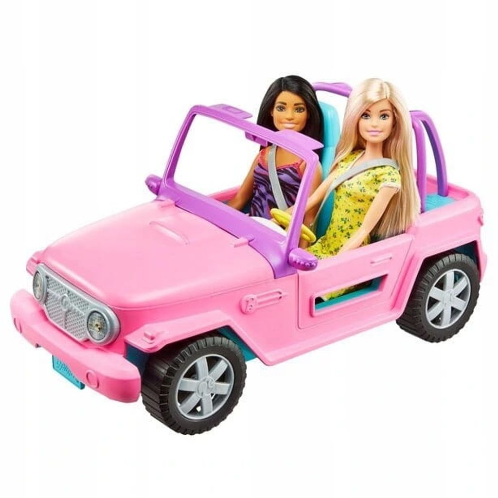Barbie-Puppe Geländewagen + 2 Puppen Mattel