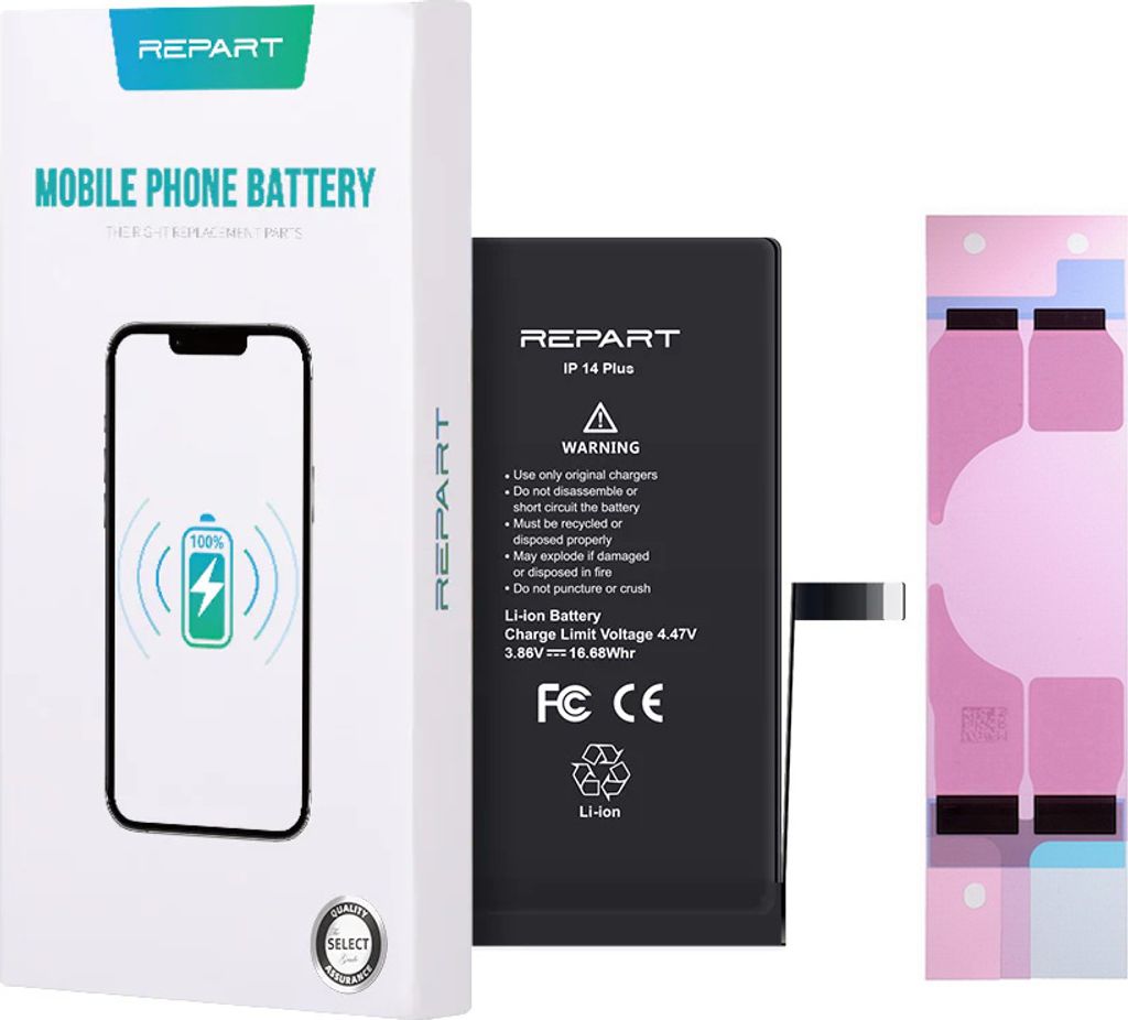 TRADEBIT REPART Akku Ersatz kompatibel für Apple iPhone 14 Plus - Li-Ion - 4325 mAh