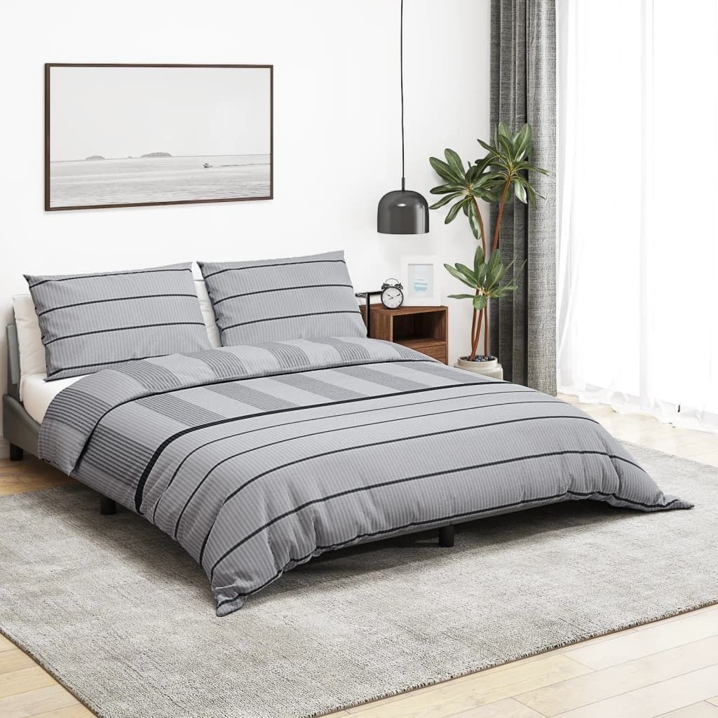 (Angebot 2026)Bettwäsche-Set - Bettbezug, Kissenbezug - Moderne design, Grau 140x200 cm Baumwolle GermanyMöbel 49476 - Bettwäschen