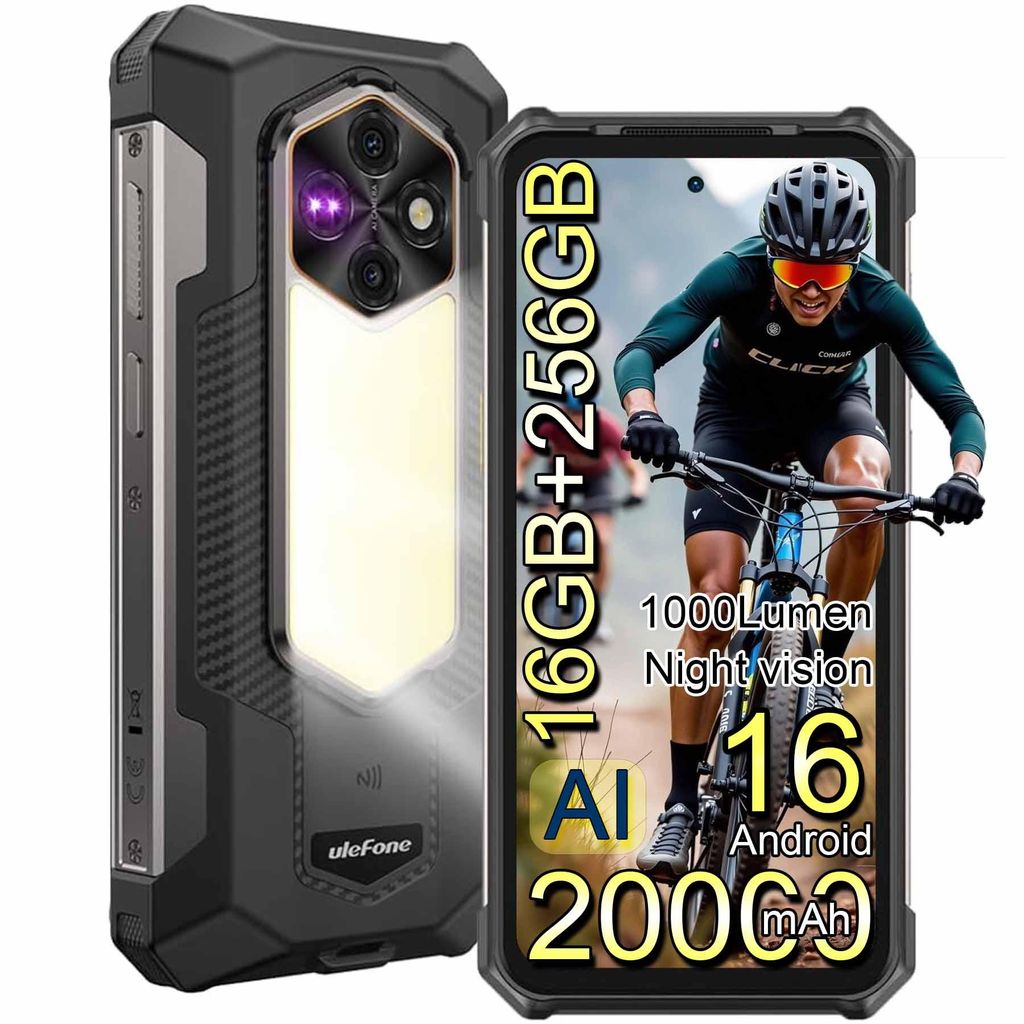 Ulefone Rugking 5 Pro Android 16 Outdoor Handy, 20000mAh Produktbild 