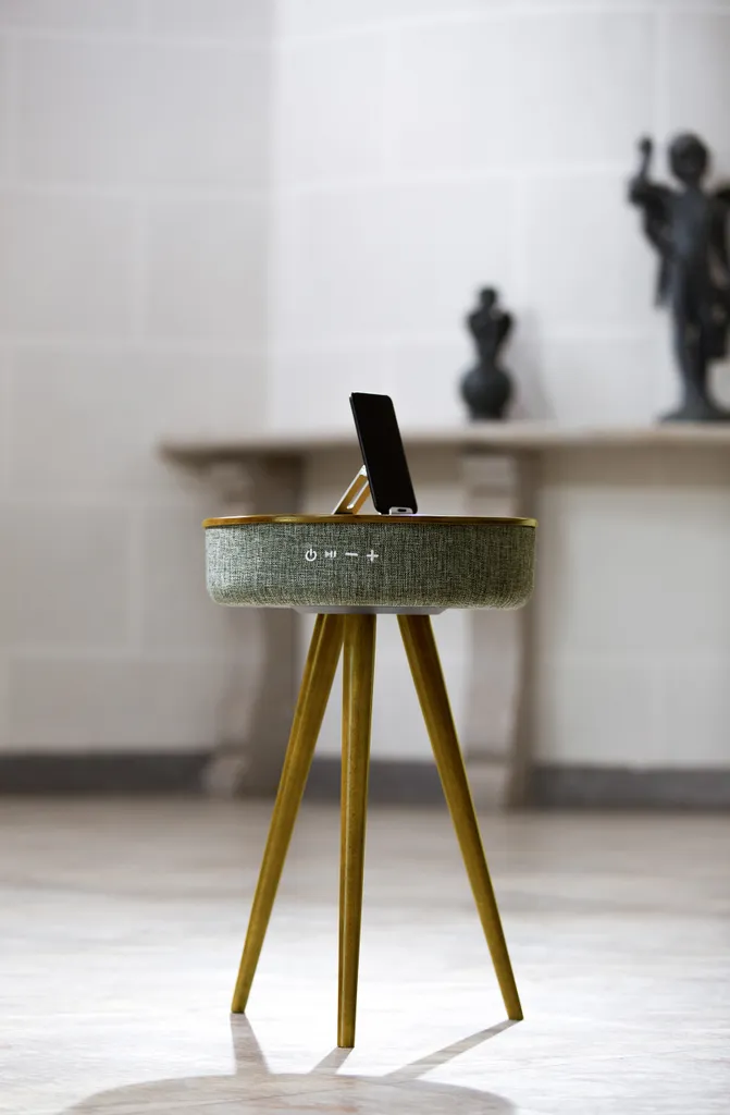 Table de Chevet Connectée avec Enceinte Bluetooth Salora AirTable 88W