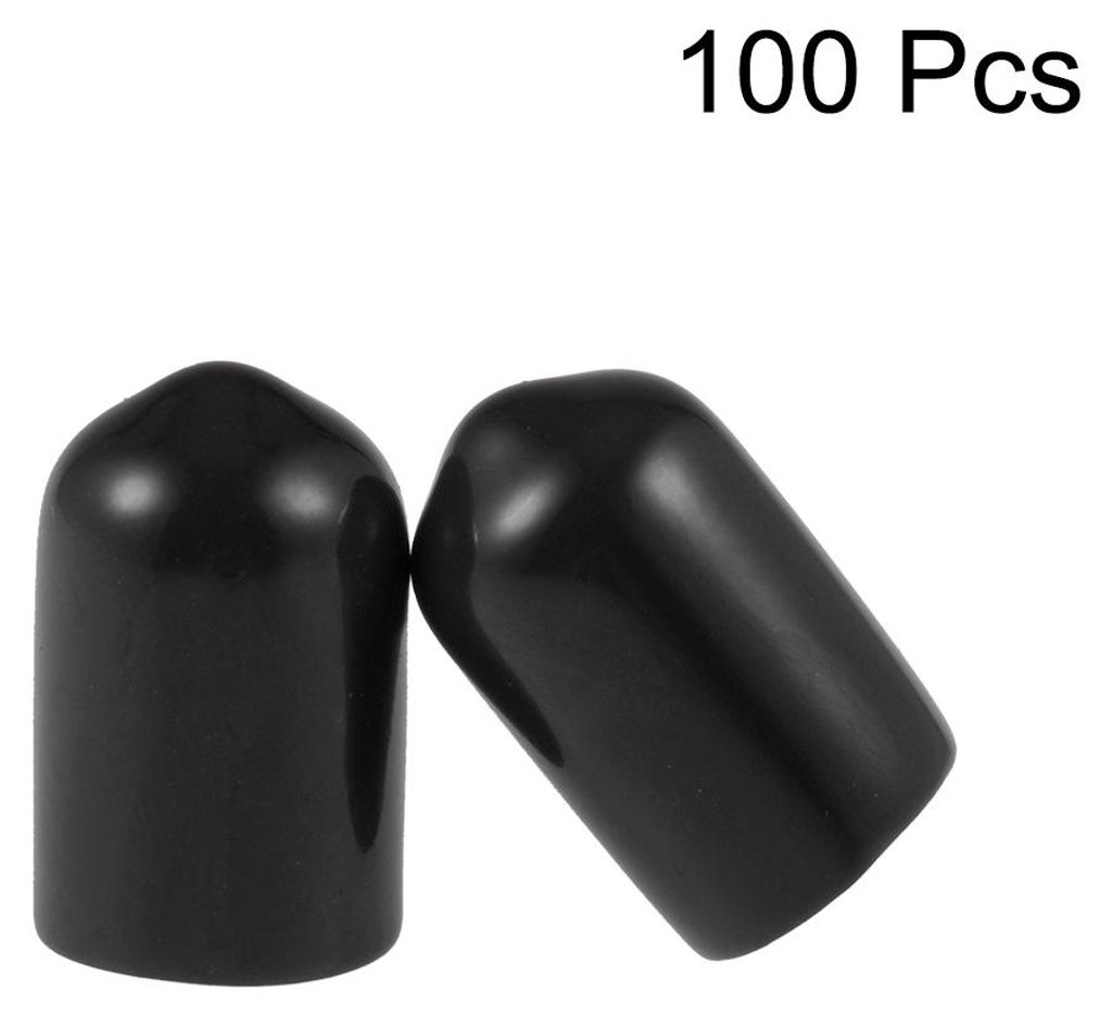 100 Stš¹ck Gummi Endkappen 8,5mm Innendurchm. Gummikappen Runde Schutzkappen Gummi Abdeckung Stopfen M?belgleiter Bolzen Gewindeschutz fš¹r Sch...