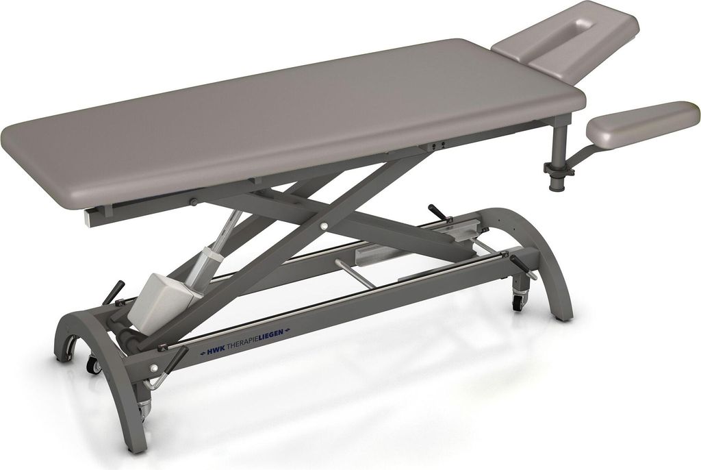 HWK Therapieliegen Elektrische Therapieliege " Impuls E4", 65 cm, Chrom, Graualuminium