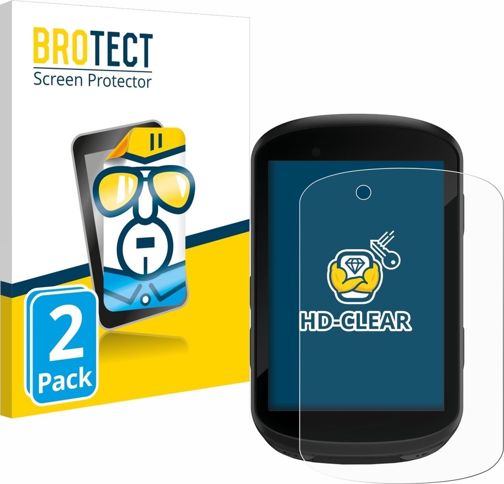 2x Für Garmin Edge 530 / Edge 830 Schutzfolie BROTECT Displayschutz Display Schutz Folie Klar Transparent