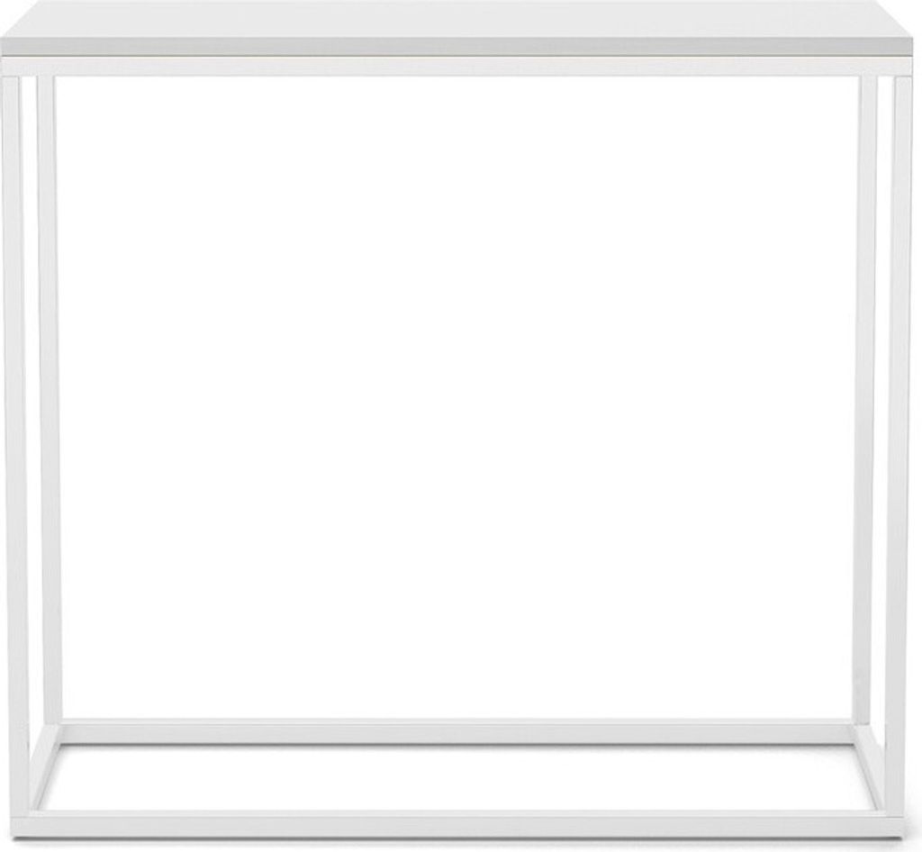 BETTSO Konsole für Flur elegante Schminktisch WELL 80cm Weiß mit weißbeinen