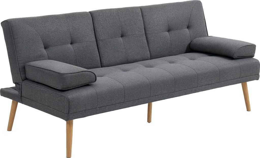 Sofa rozkładana HOMCOM, sofa 3-osobowa, sofa rozkładana ze Zdjęcie produktu 