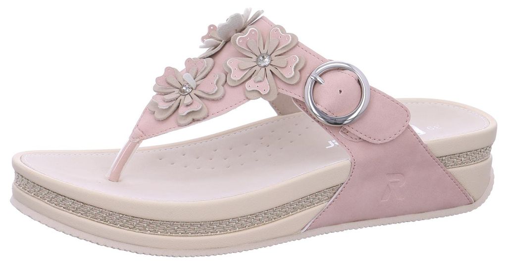 Rieker Pantoletten,Abs.b.35mm, o.Fußbett in rose/pink, Gr. Produktbild 