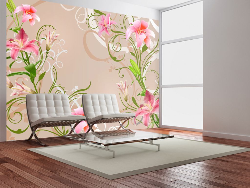 Vlies Fototapete 400x280 cm Tapeten Wandtapete XXL Blumen 10110906-48