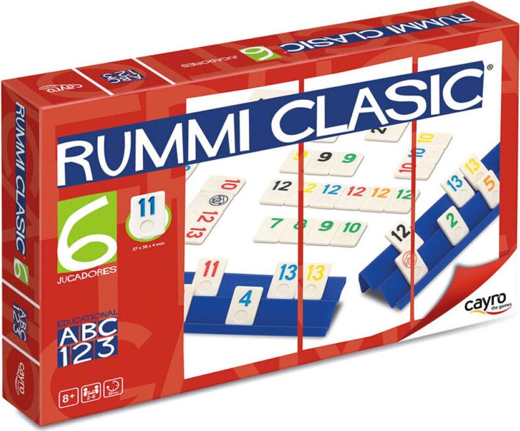 Cayro Rummiclasic 6 Players Brettspiel Durchsichtig  Kinder Produktbild 