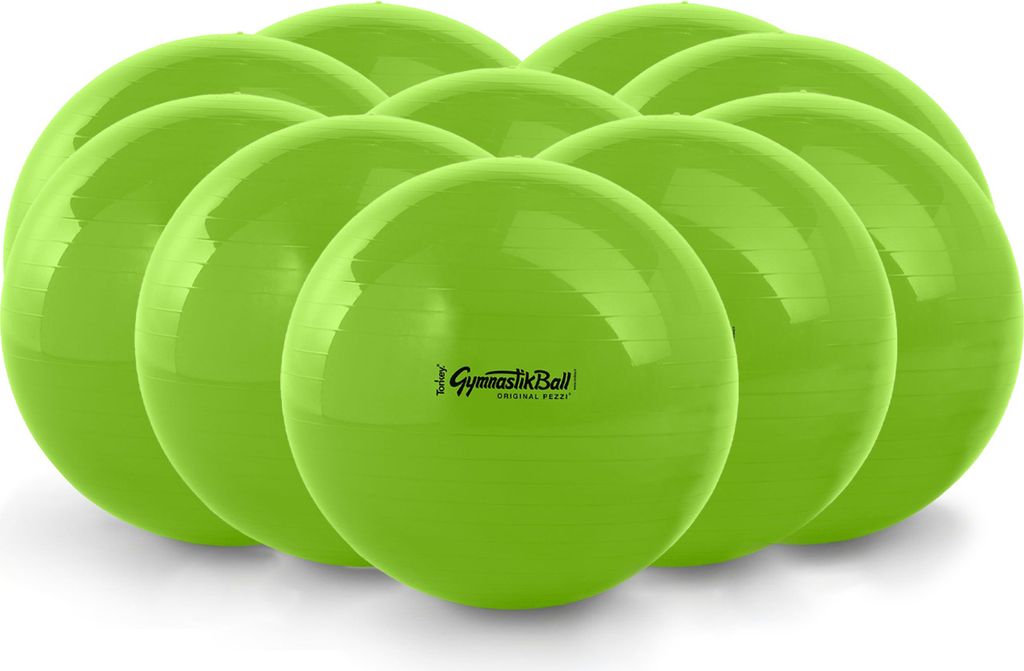 10 Original Pezzi Gymnastikball STANDARD - Sonderedition - apfelgrün