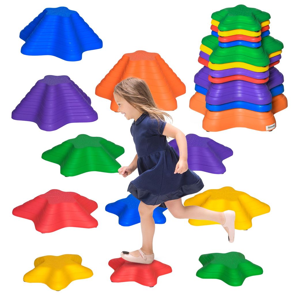 Outsunny - 11 pierres d'équilibre pour tout-petits - Image du produit 