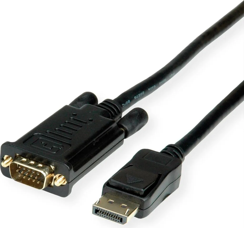 VALUE Cavo DisplayPort-VGA, DP ST - VGA ST, nero, 1,5 m