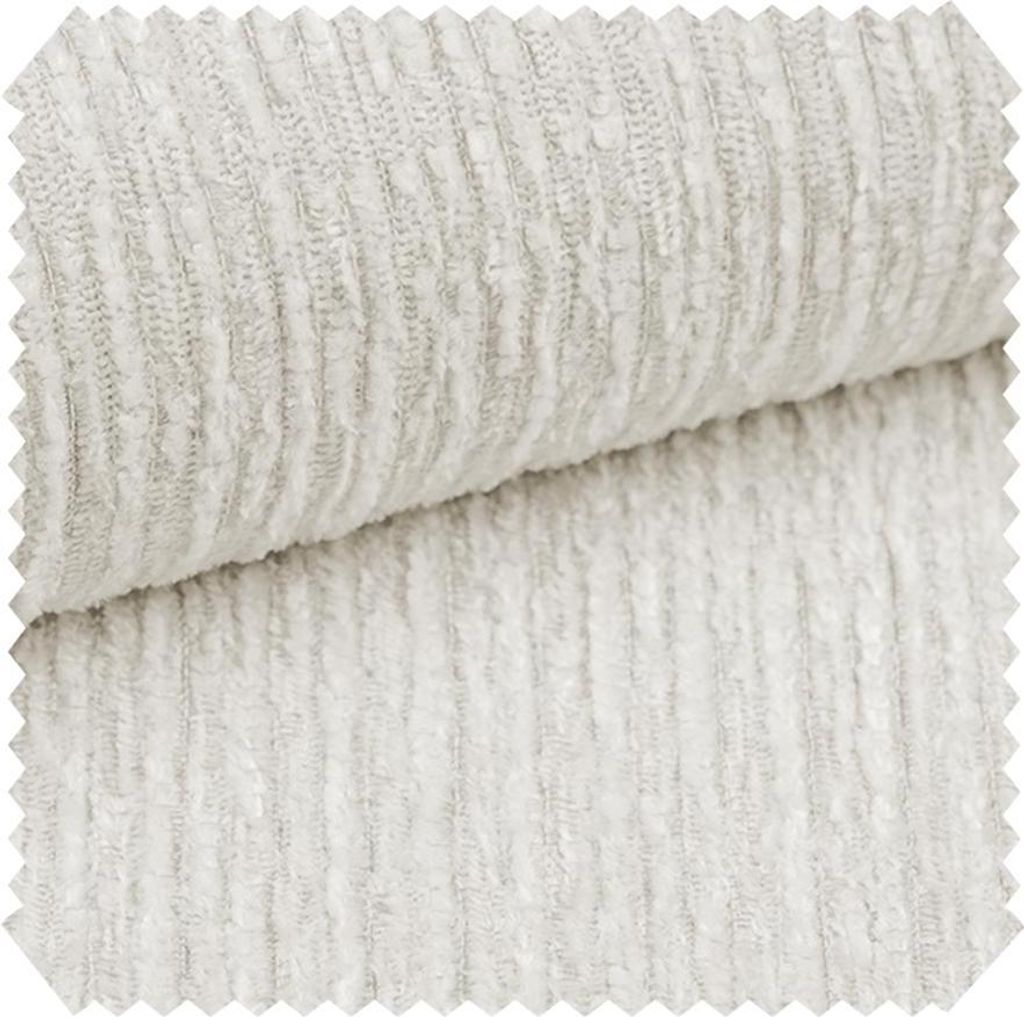 novely ALLGÄU Chenille-Polsterstoff mit Struktur - Schwer entzündbare Meterware - Farbe: 17 Creme