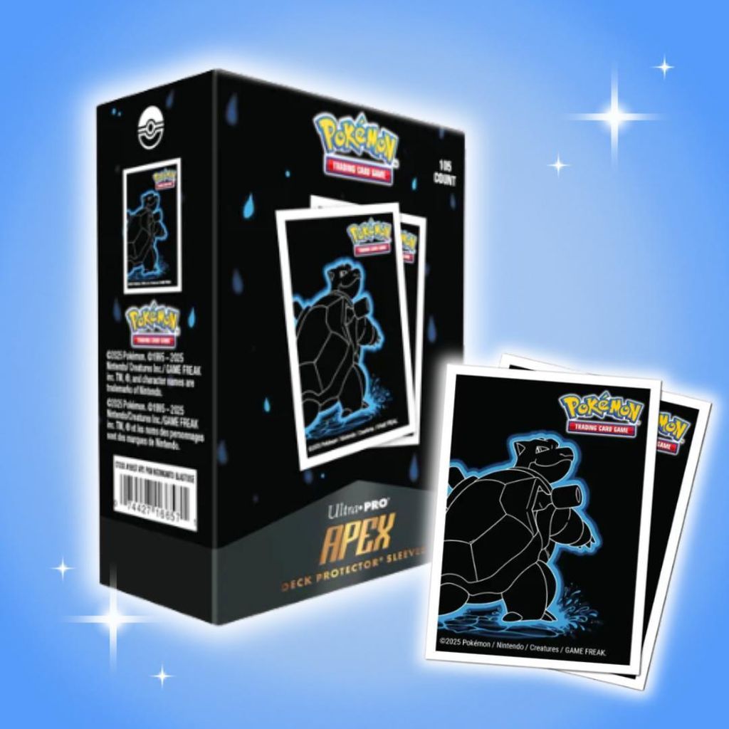 Ultra Pro – Neon Kanto Blastoise APEX Deck Protector Sleeves | 105 Stück