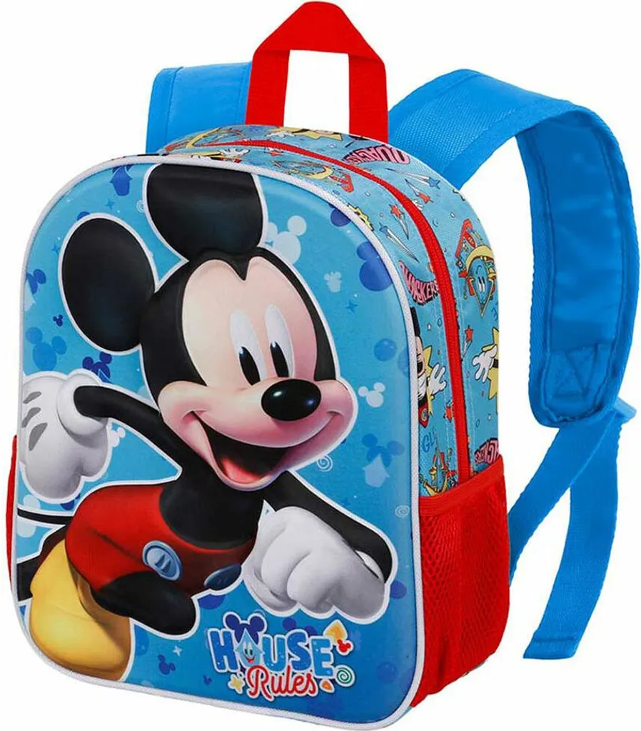 Zaino Mickey Mouse 3D 31 cm - Stile Iconico Disney per l'Asilo