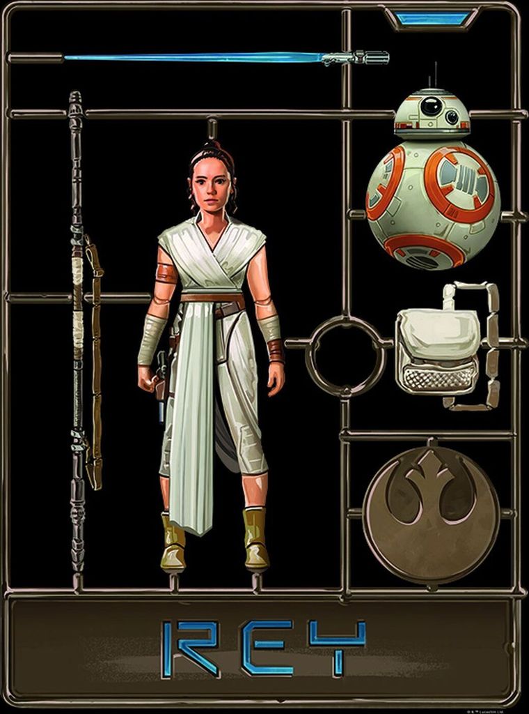 Disney Poster Star Wars Rey Braun - 611690 - 40 x 50 cm