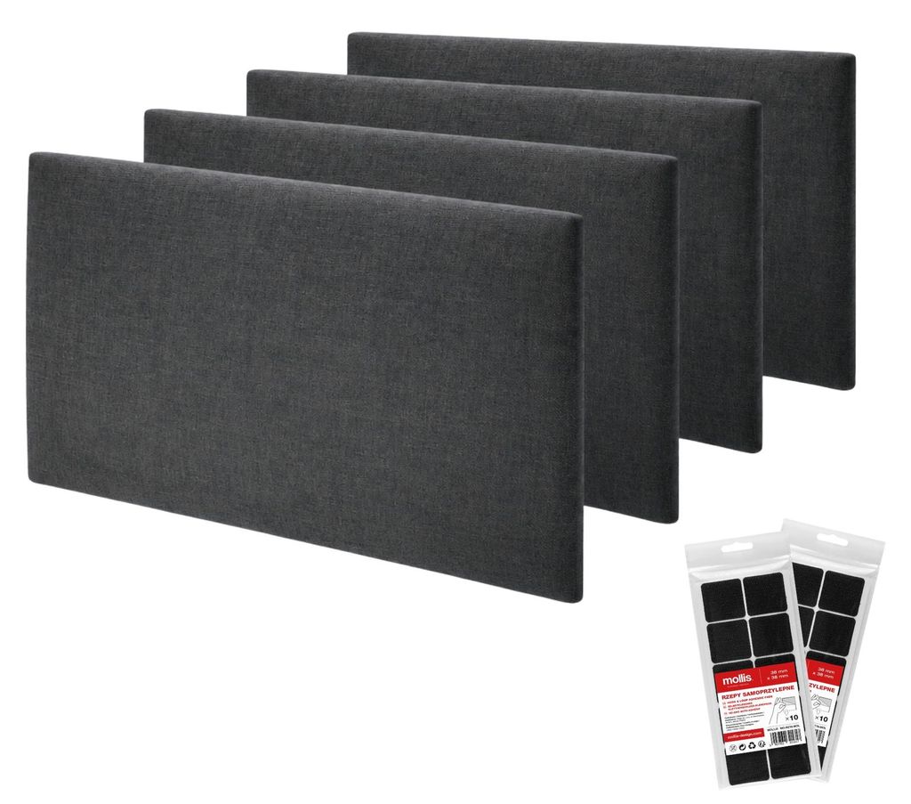 Set da 4 pannelli imbottiti parete STEGU rettangolare 60x30 Immagine del prodotto 