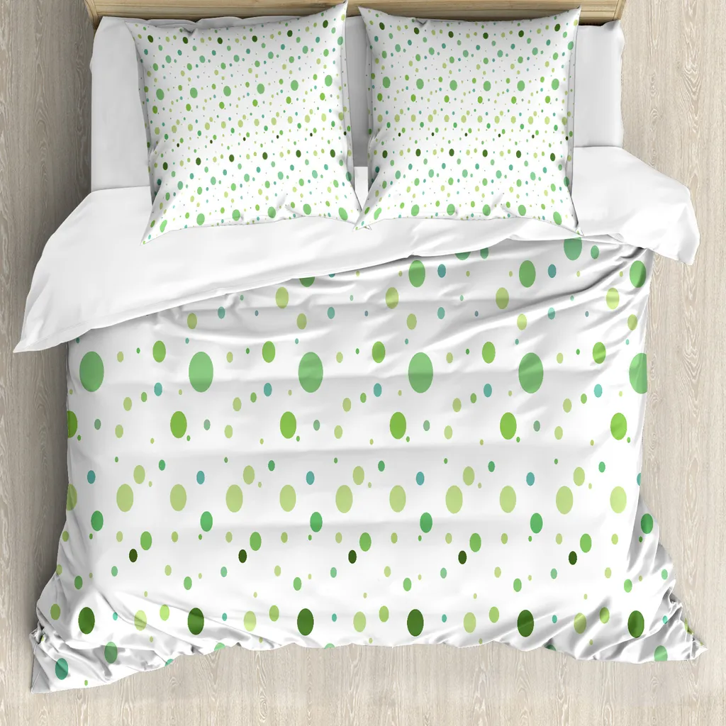 Set Copripiumino Matrimoniale Antiacaro ABAKUHAUS Verde Pistacchio