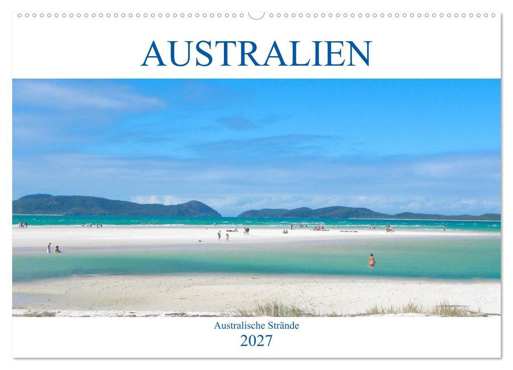 Australien - Australische Strände (Wandkalender 2027 DIN A2 quer), CALVENDO Monatskalender