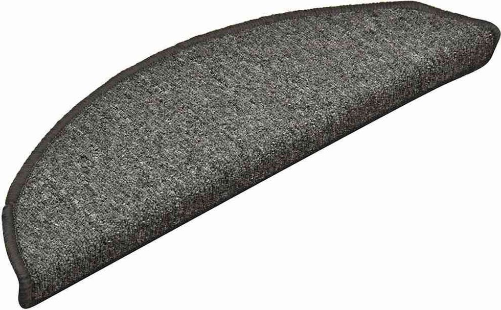 vidaXL Stufenmatten 30 Stk. 56x17x3 cm Dunkelgrau Halbrund