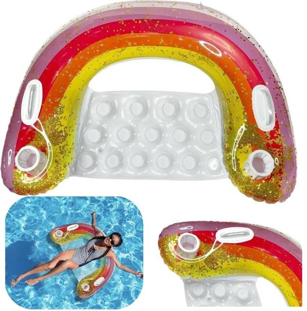 Sessel, Luftmatratze, Liegestuhl, Schwimmstuhl, Griffe + Produktbild 