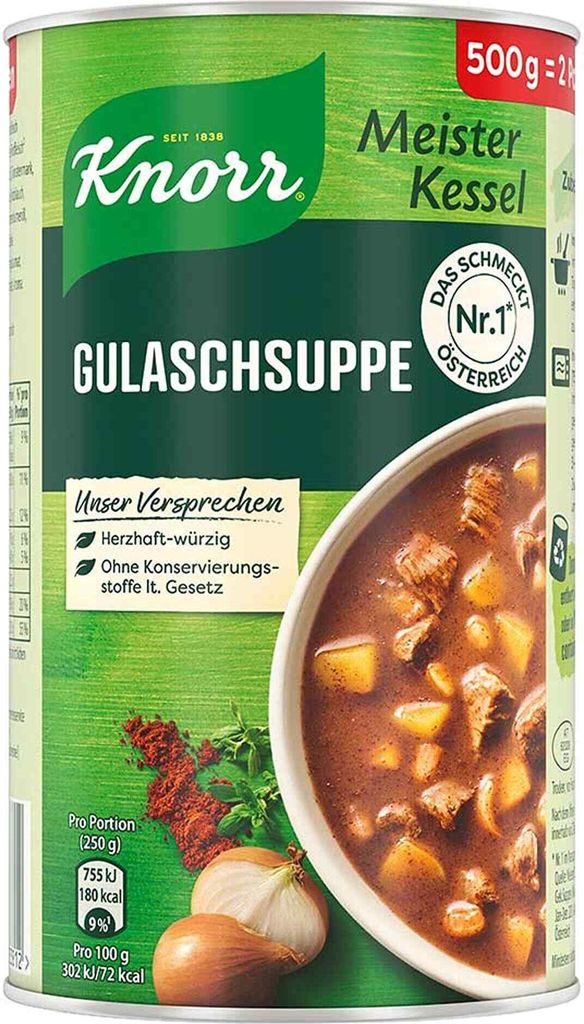 Knorr Meisterkessel Gulaschsuppe 500g