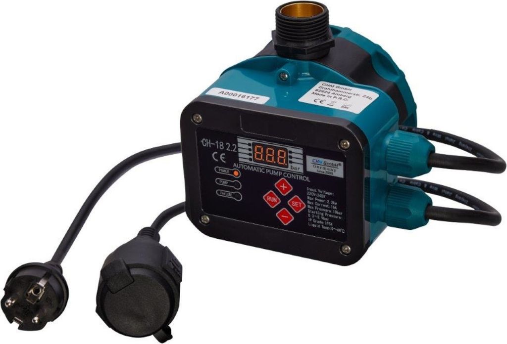 CHM GmbH® Pumpensteuerung Druckschalter CH-18  (EIN- und Produktbild 2