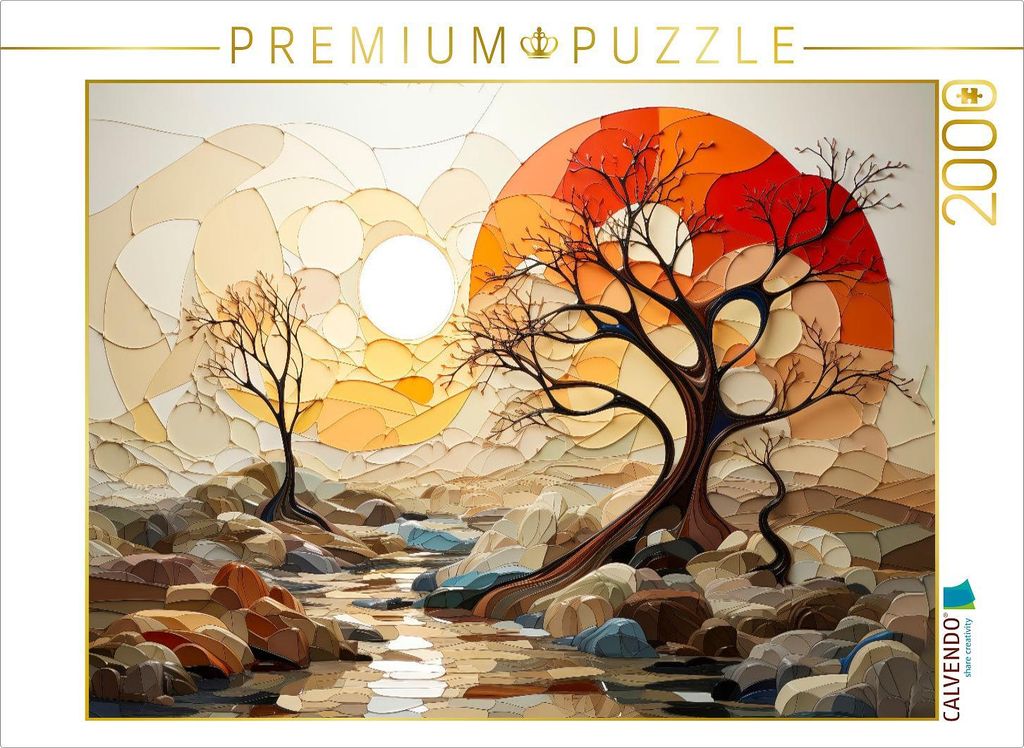 CALVENDO Puzzle Baum Kunst | 2000 Teile Lege-Größe 90x67cm Foto-Puzzle für glückliche Stunden