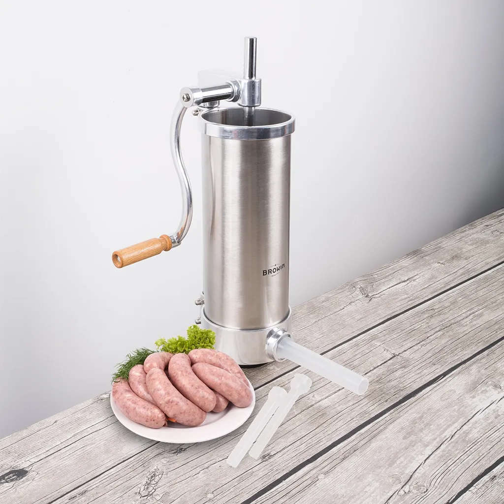 Poussoir à saucisse vertical manuel 3 kg avec 4 tubes de remplissage