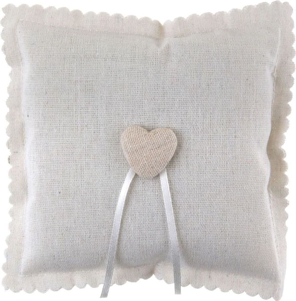 Ringkissen Herzenssache für Hochzeiten und Trauringe 15 cm Produktbild 