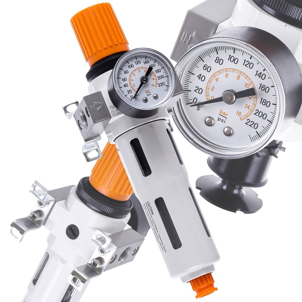 Kompressor 5um Druckluft Filter Wartungseinheit mit Druckminderer