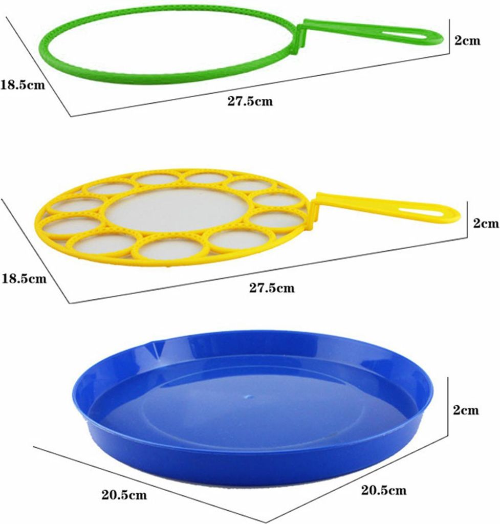 Seifenblasen-Zauberstab-Set mit Tablett, Pop-Form-Maker, lustiges, einfach zu bedienendes Bastelspielzeug für Kinder im Freien