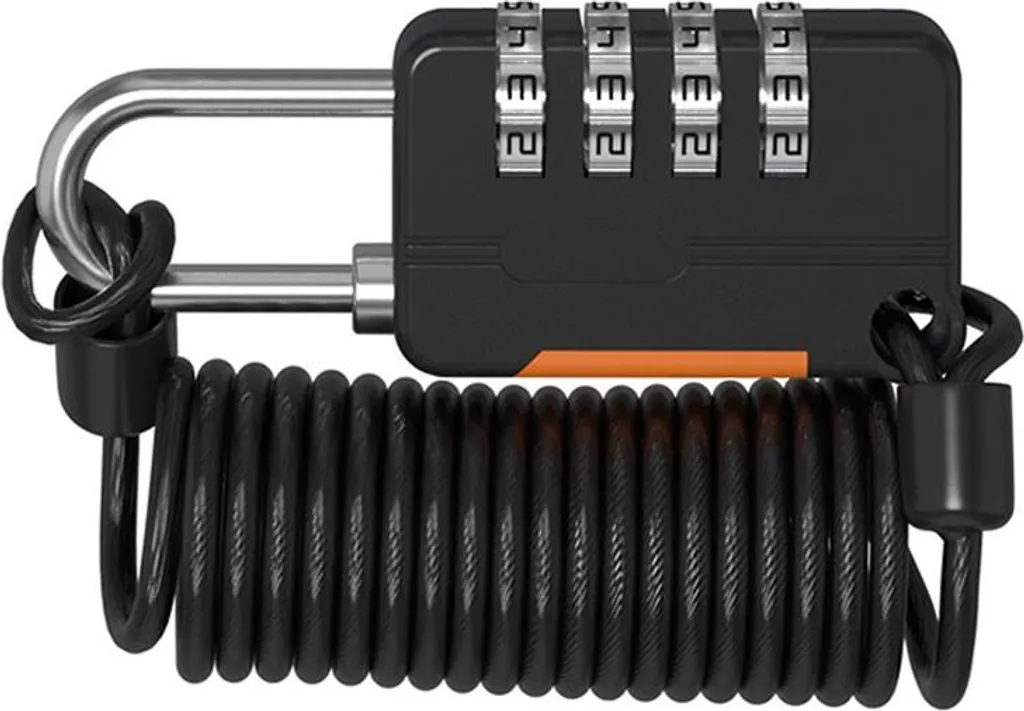 Lucchetto A Cavo Regolabile I-EASYDWW – Sicurezza Flessibile Per Bici, Armadietti E Porte (2 Pezzi, Grigio)