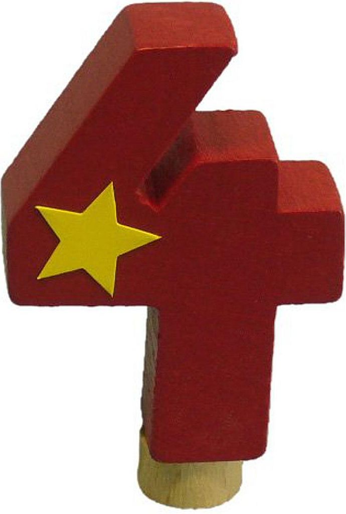 Niermann Leuchten Geburtstag-Happy-Zahl 4 - Maße: 2 cm x 5 Produktbild 