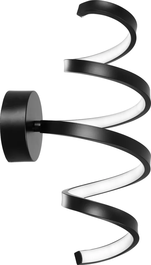 Applique Murale LED Toolight Spring Black APP826-W pour Salon Sombre