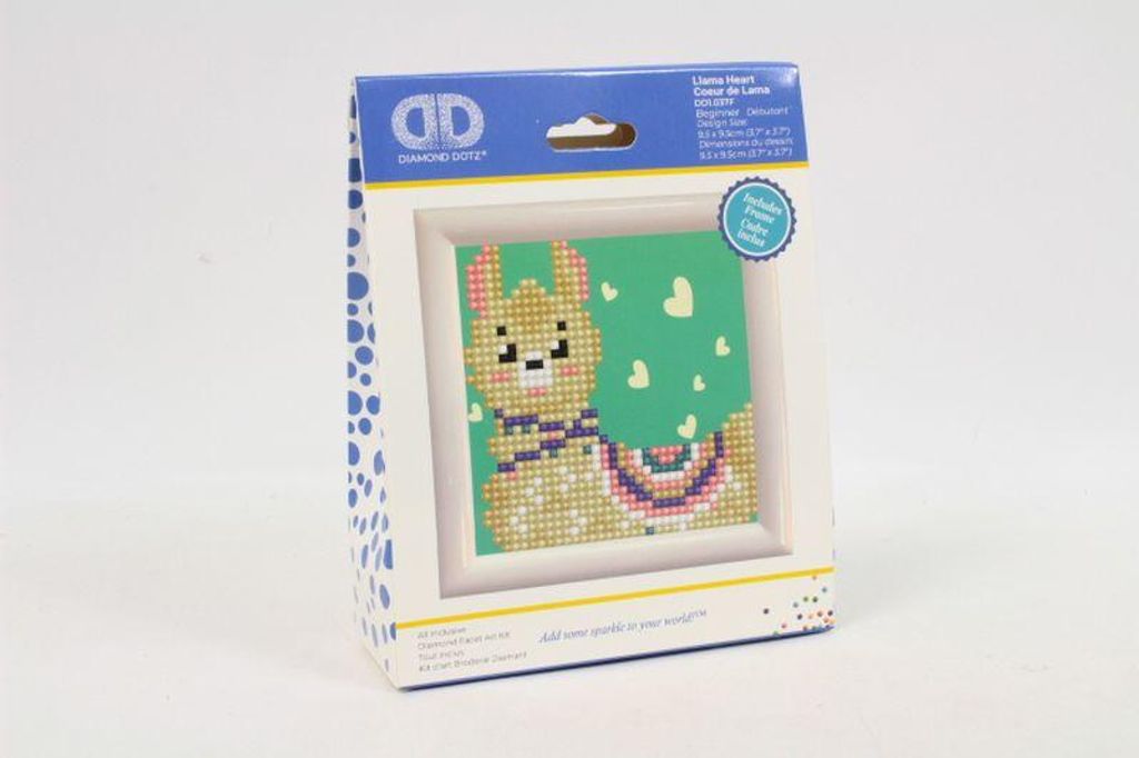 PRACHT CREATIVES HOBBY,KAUFBEU Diamond Dotz Rahmen weiß Lama 0