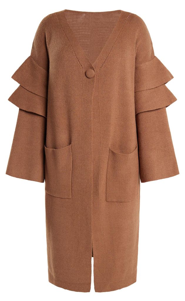 AODA damen strickjacke - braun, M/L