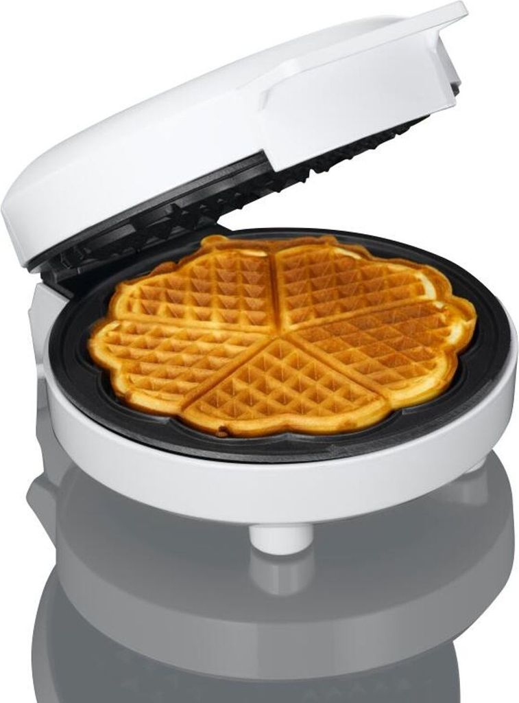 6x Melissa Waffeleisen 1200W Edelstahl Weiß Maker Automat Antihaftbeschichtung