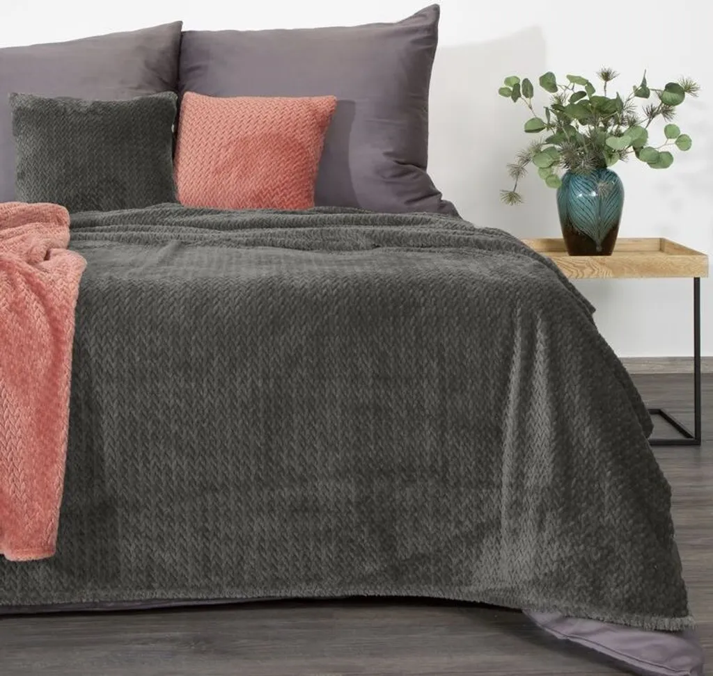 D91 Coperta Cindy3 170x210 cm Grafite - 10