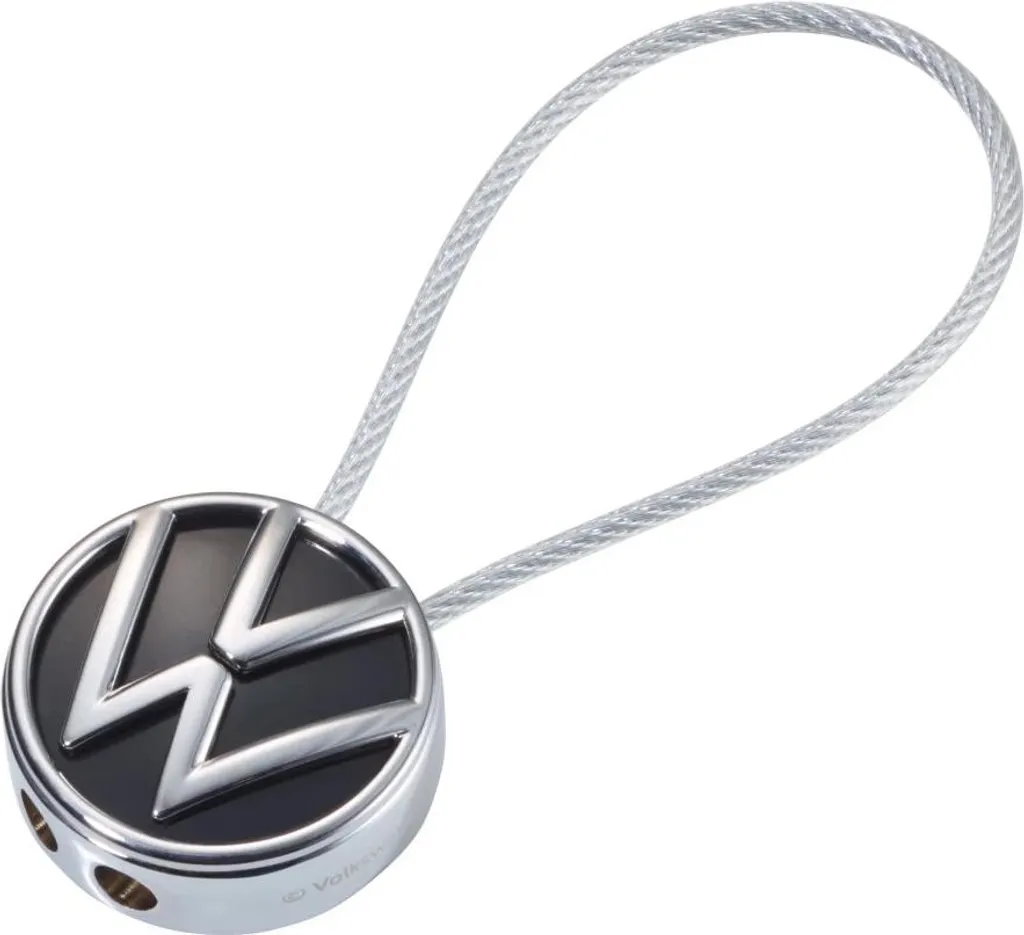 Troika VW Loop Portachiavi Metallo Rotondo 80mm - Qualità Tedesca