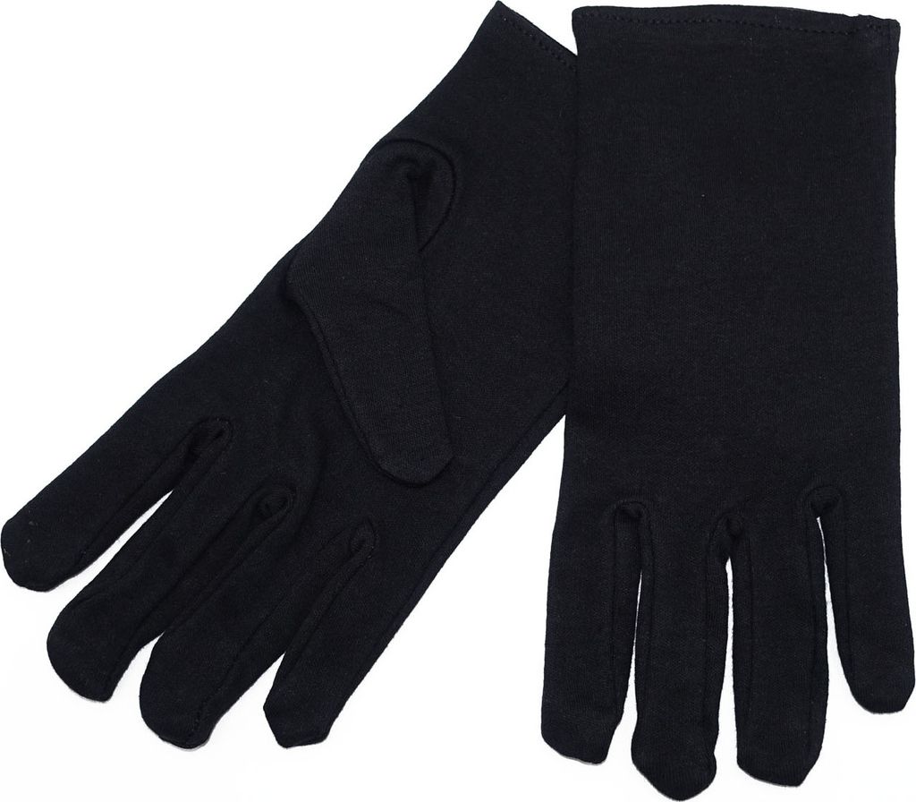 Schwarze Handschuhe / Kostüm Accessoires für die Halloween und Karneval Party